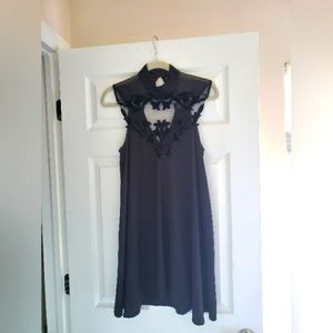 Anthropologie??? Holiday/ wedding guest/ Cocktail black baby doll style dress